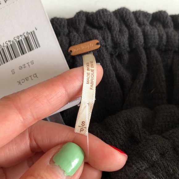 NWT Free People No More Tiers Beaded top black S - Picture 7 of 9